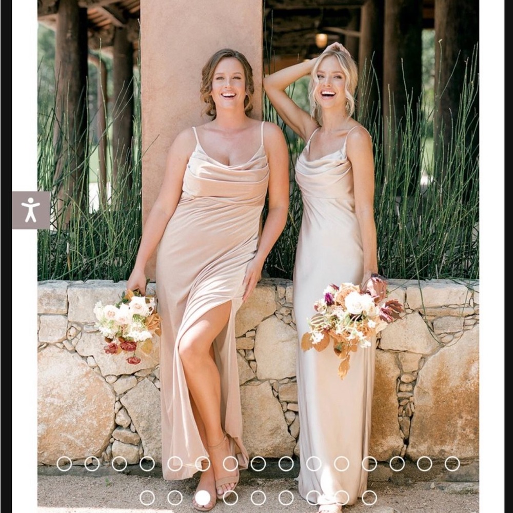 Elegant Beige Evening Gown